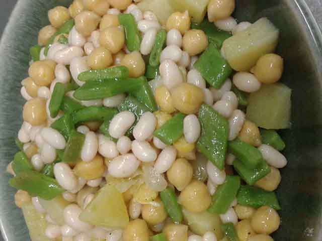 insalata-di-patate,fagiolini,corallo-e-ceci