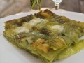 lasagne al quartirolo e rughetta